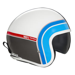 Casque de moto NOX PREMIUM Next tracker Blanc/Bleu/Rouge