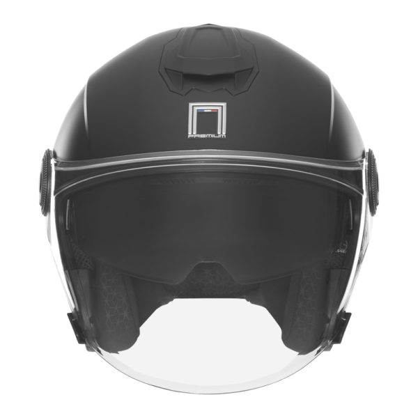 Casque jet de moto Nox Premium nitro noir mat