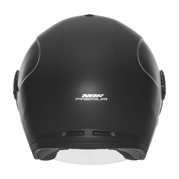 Casque jet de moto Nox Premium nitro noir mat