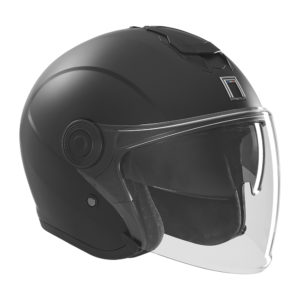 Casque jet de moto Nox Premium nitro noir mat