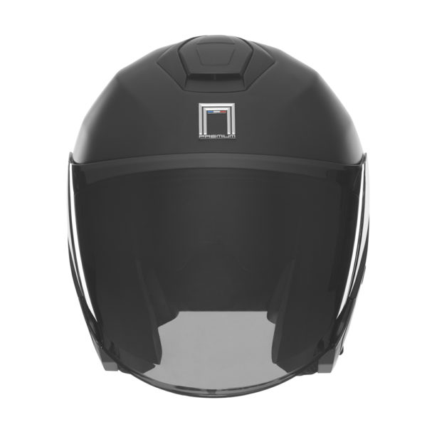 Casque jet de moto Nox Premium spy noir mat