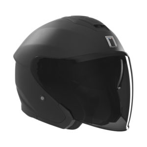 Casque jet de moto Nox Premium spy noir mat