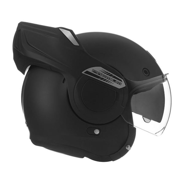 Casque moto modulable réversible Stratos Noir mat