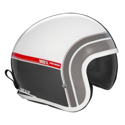 Casque de moto NOX PREMIUM Next tracker Blanc/Rouge